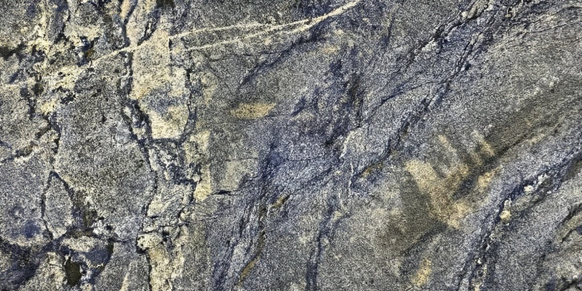 Bahia Blue granite close-up texture