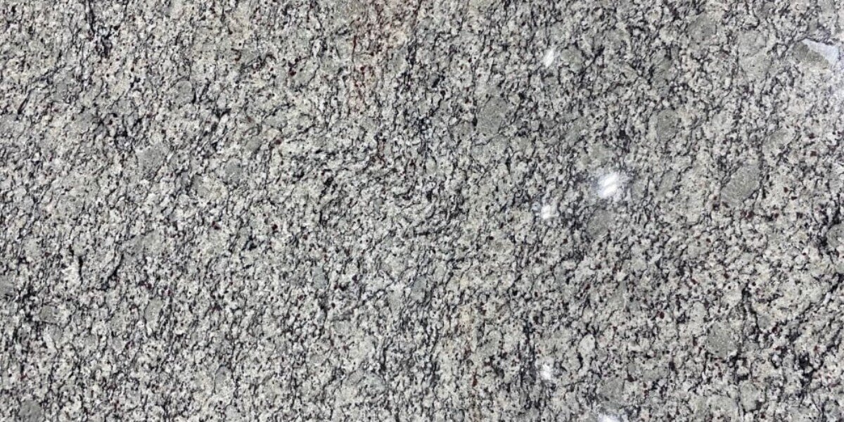 Bianco Primata granite close-up texture