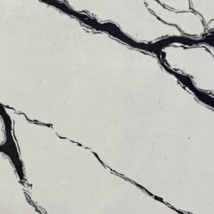 Bianco Tiffone quartz close-up texture