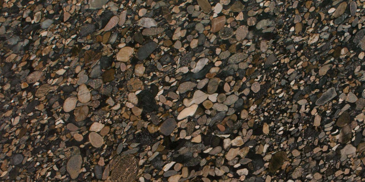 Black Marinace granite close-up texture