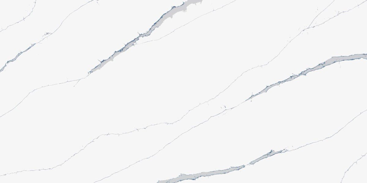 Calacatta Marina quartz close-up texture