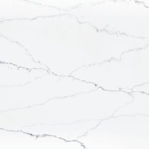 Calacatta Nero quartz close-up texture
