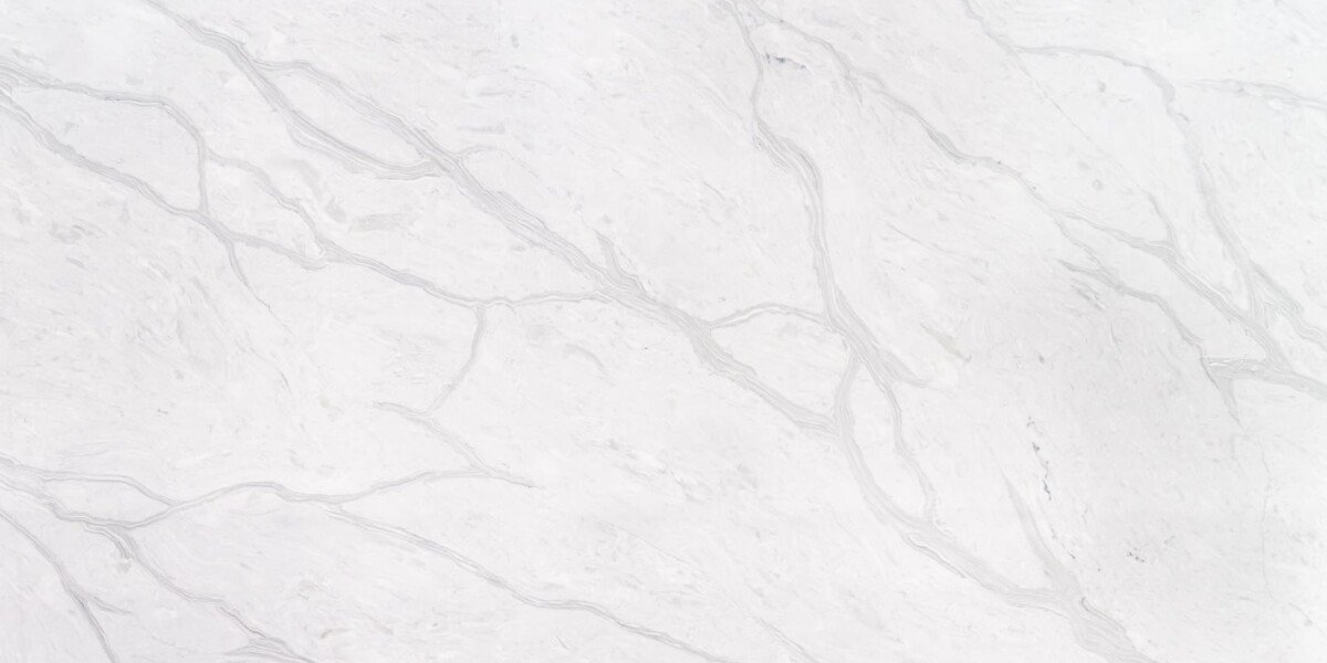 Calacatta Rama quartz close-up texture