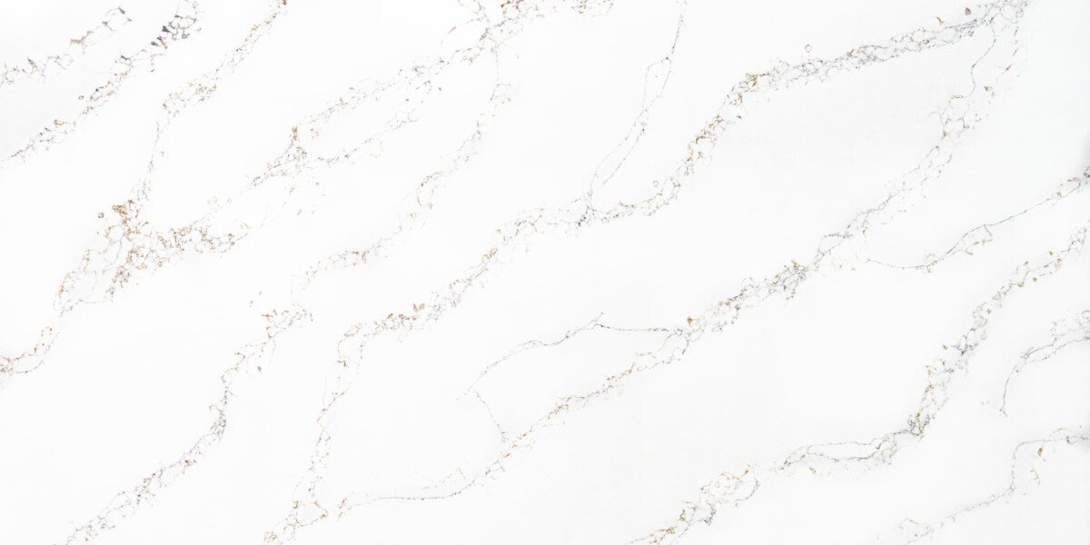 Calacatta Savoy quartz close-up texture