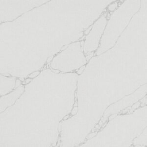 Calacatta Shadow quartz close-up texture