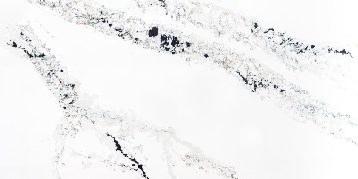 Calacatta Tesoro quartz close-up texture