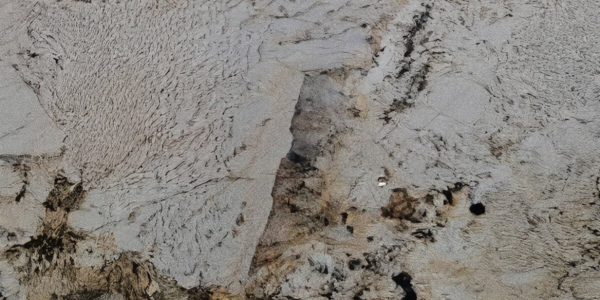Feldspar White granite close-up texture