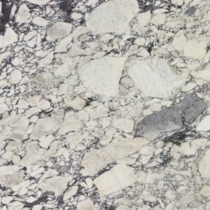 Italian Calacatta Viola Honed marble close-up texture