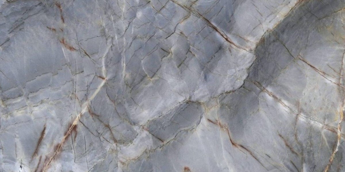 Mystic Blue quartzite close-up texture
