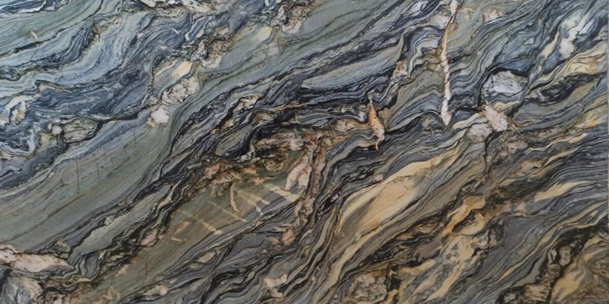 Ocean Fantasy quartzite close-up texture