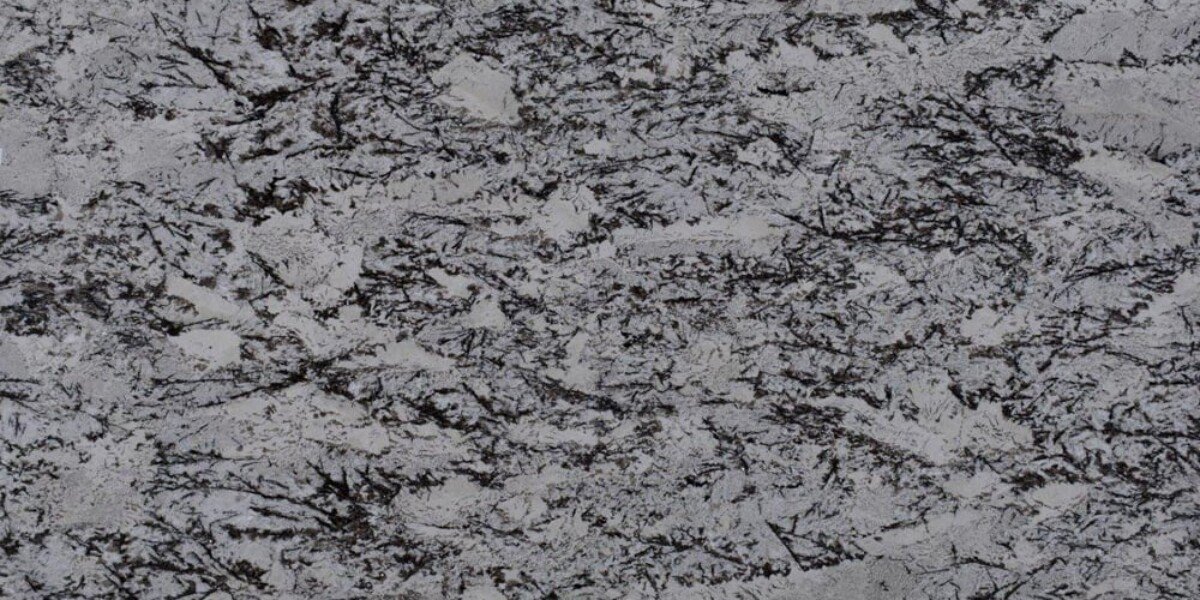 White Orion granite close-up texture
